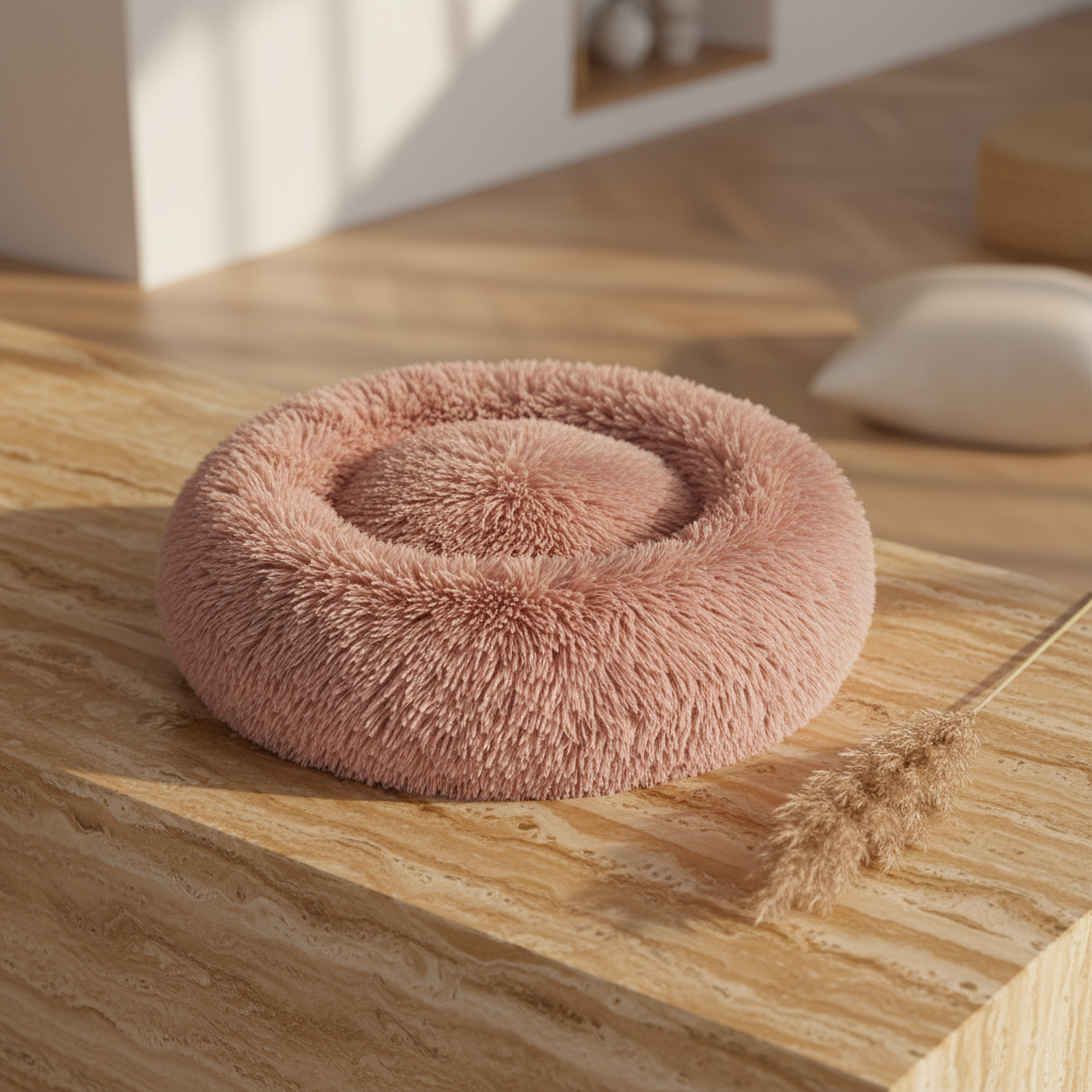 Pink Pet Bed — Aesthetic Background