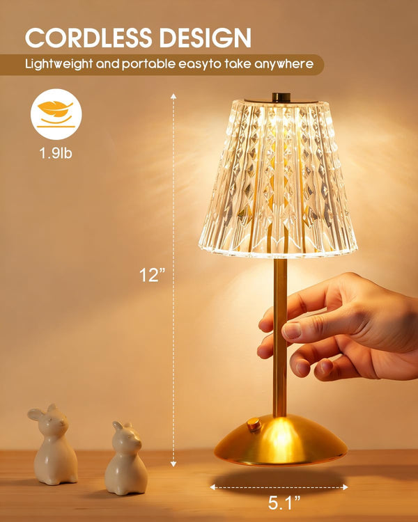 Gleaming Touch Crystal Lamp