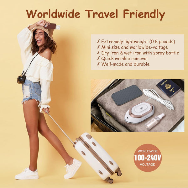 Compact Travel Clothes Iron