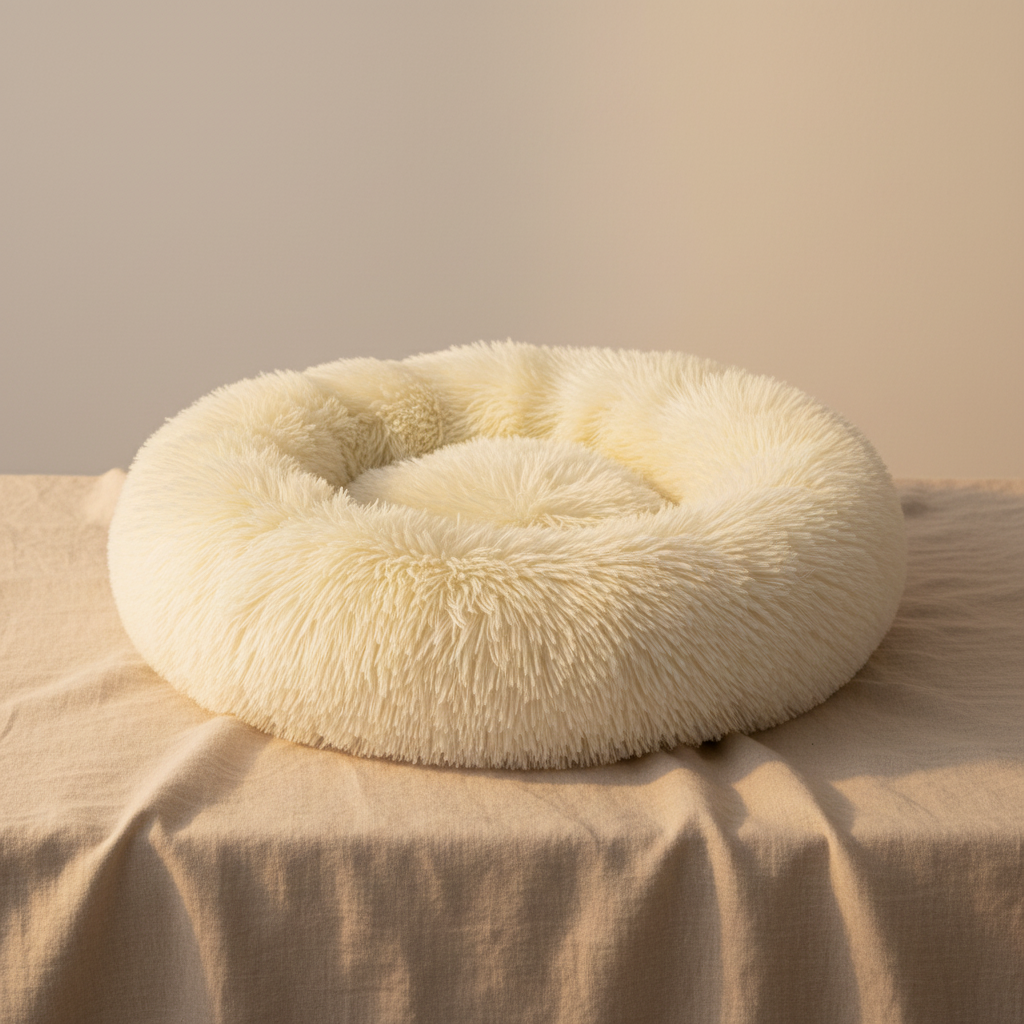 Cream White Pet Bed