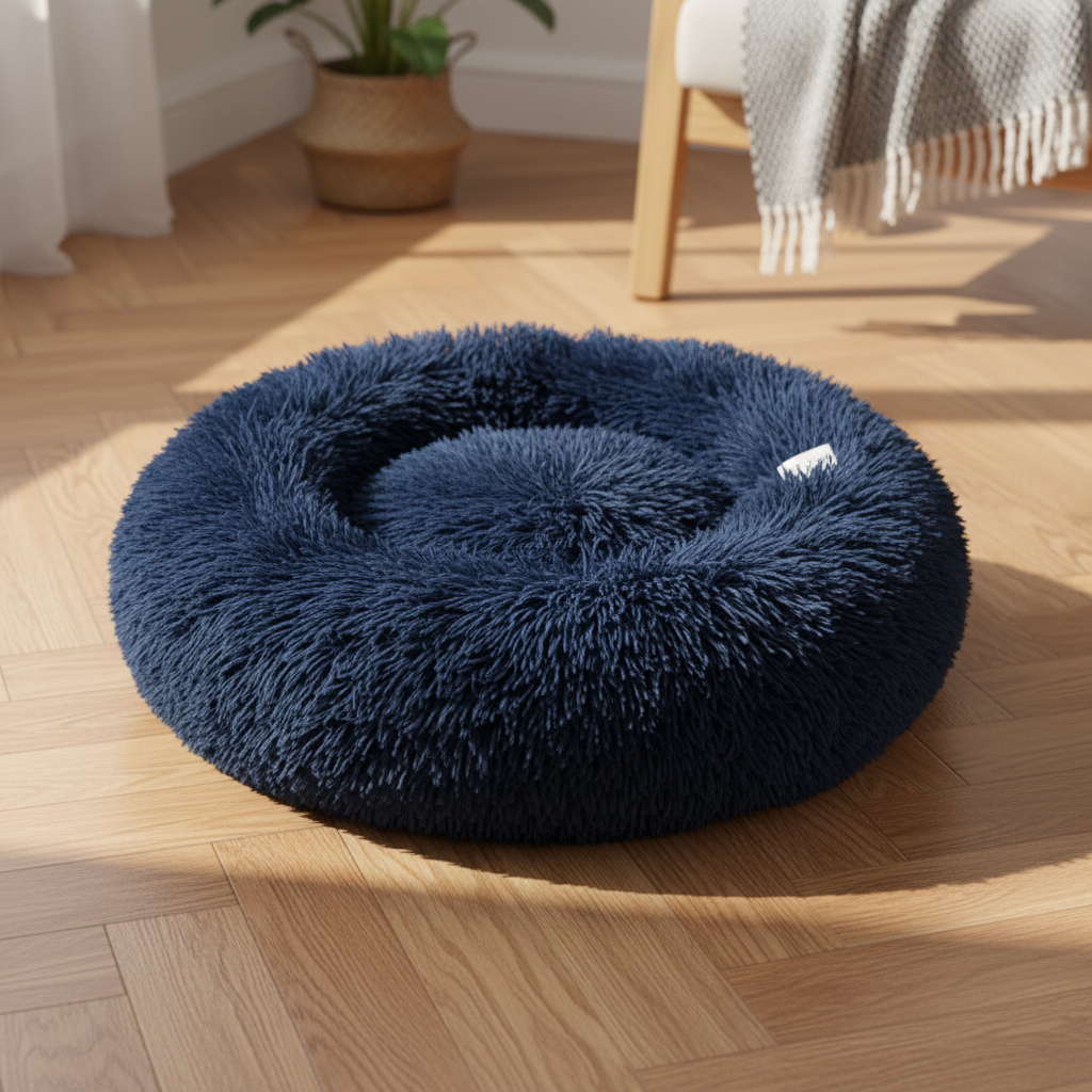 Navy Blue Pet Bed