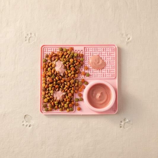 Pink Lick Mat — Flat Lay