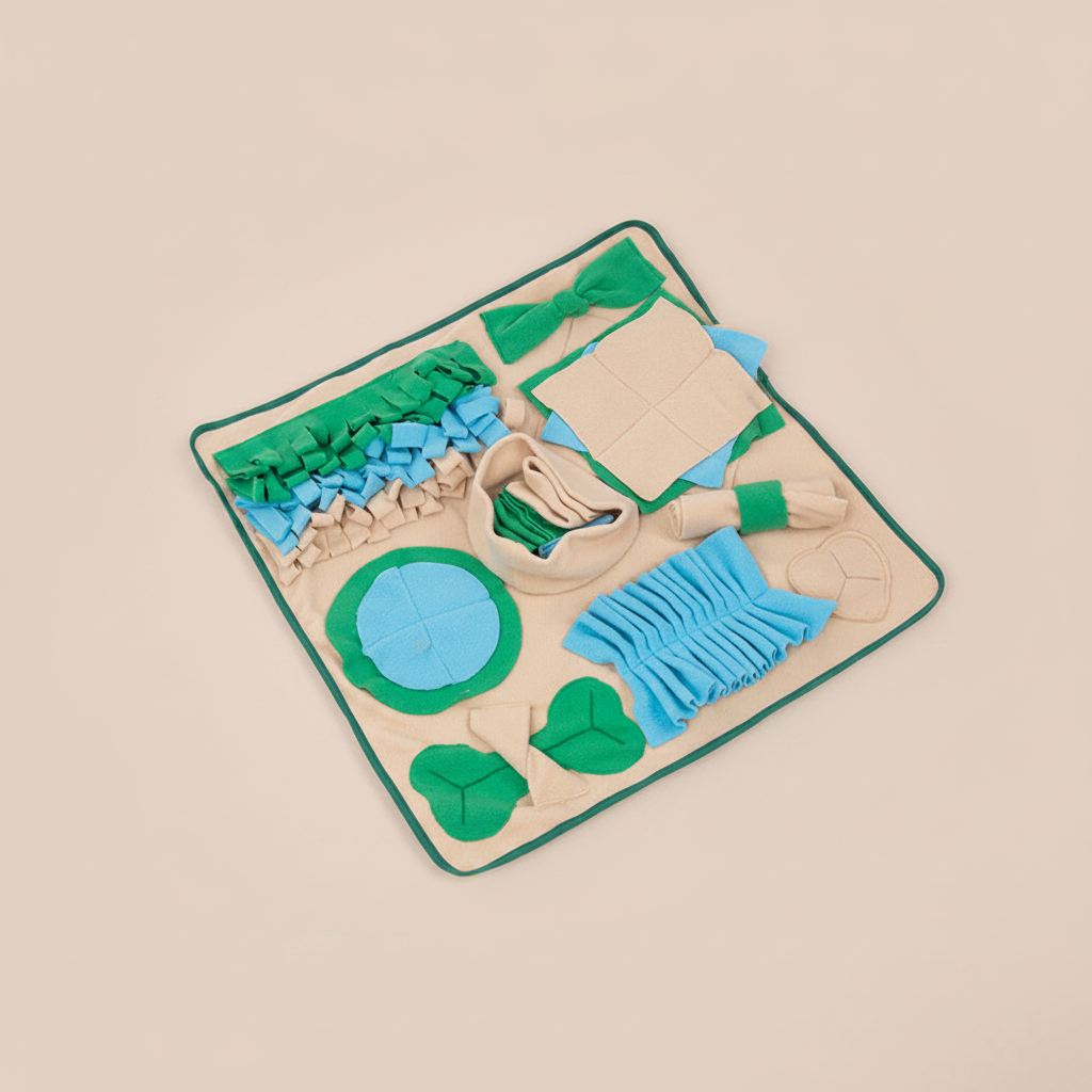 Snuffle mat product shot - nude background