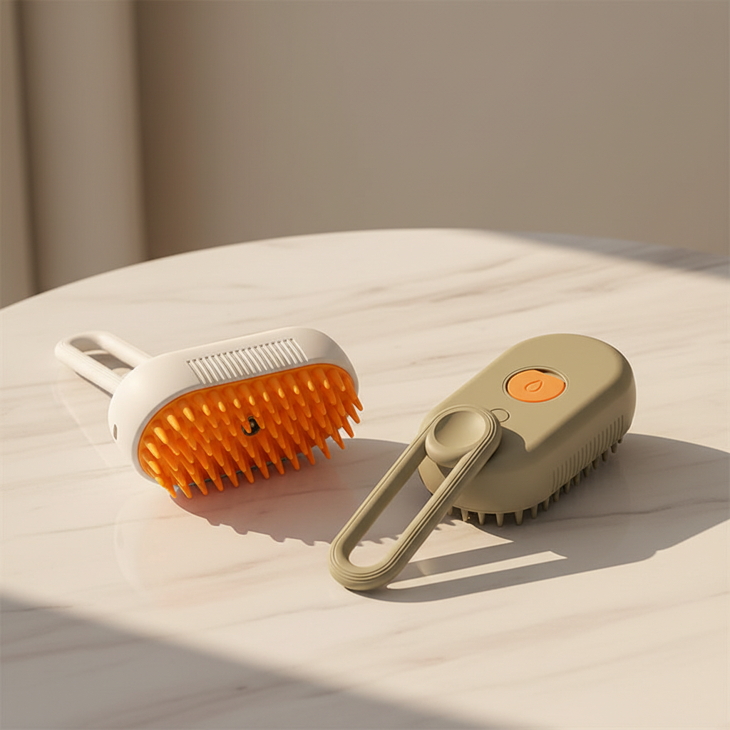 Steam Grooming Brush — Dual Orientation Shot