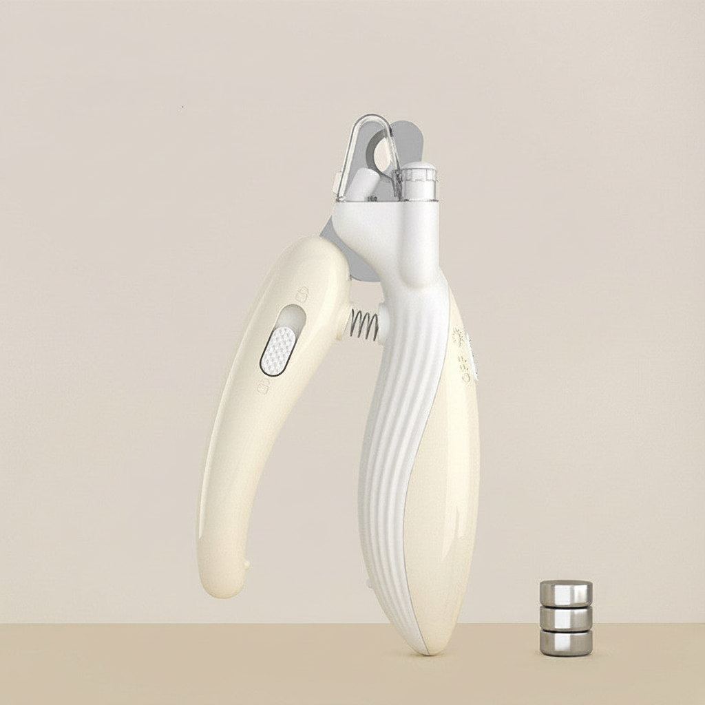 White nail clipper - nude background