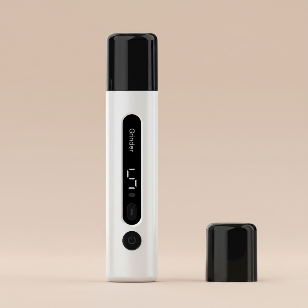 White nail grinder - nude background